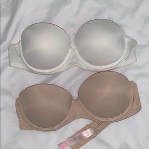 PINK VS Strapless Push-up Bras